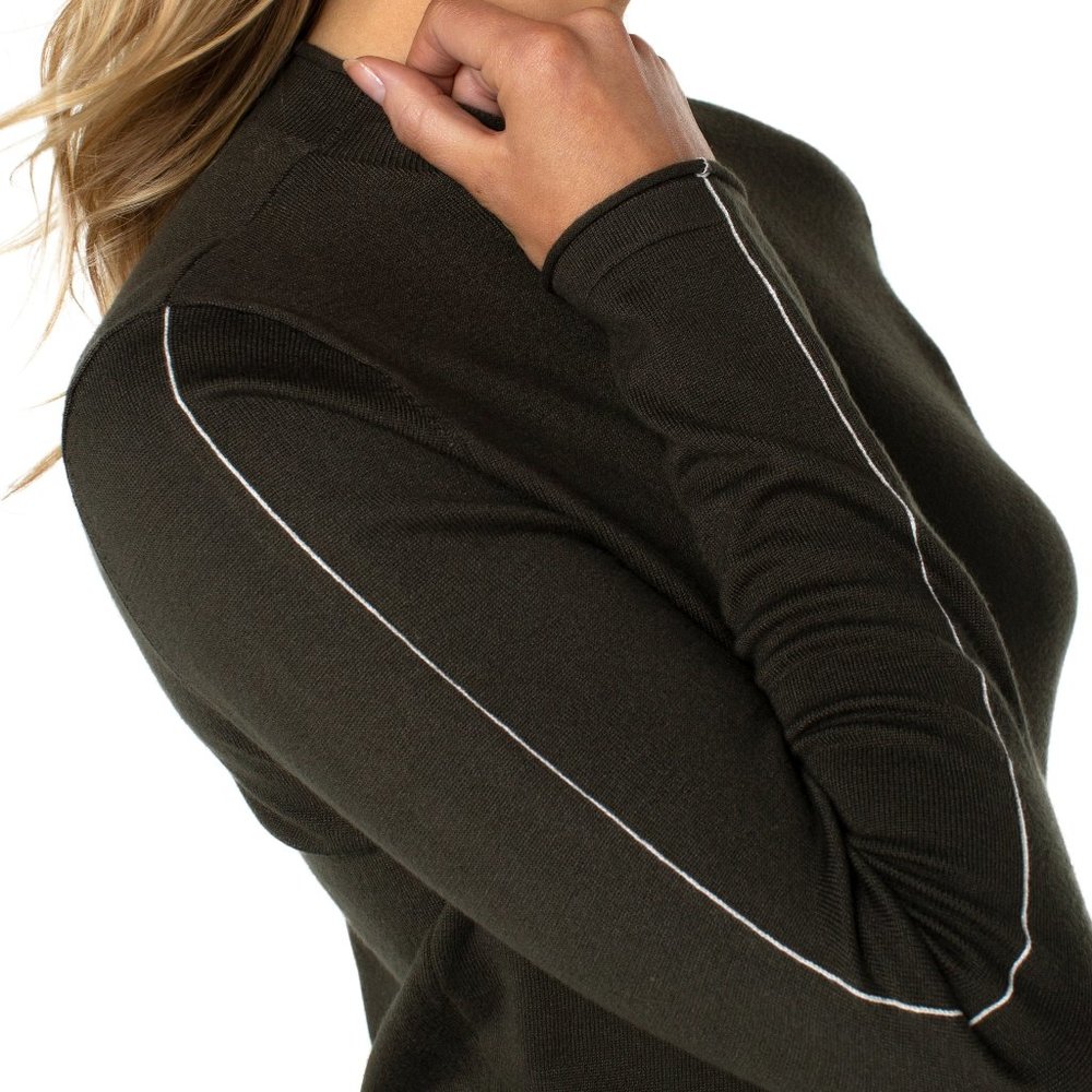 Charcoal Liverpool Mock Neck Sweater